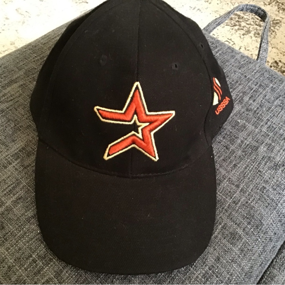 Houston Astros Major League Baseball Cap.  USSSA logo.  One size adjusta…
